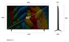 LG 65NANO80A3B 65 colos NanoCell AI NANO80 4K Smart TV 2025 Televíziók - LED televízió - UHD 4K felbontású - 506955