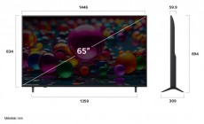 LG 65UA75003LA 65 colos UHD AI UA75 4K Smart TV 2025 Televíziók - LED televízió - UHD 4K felbontású - 507096