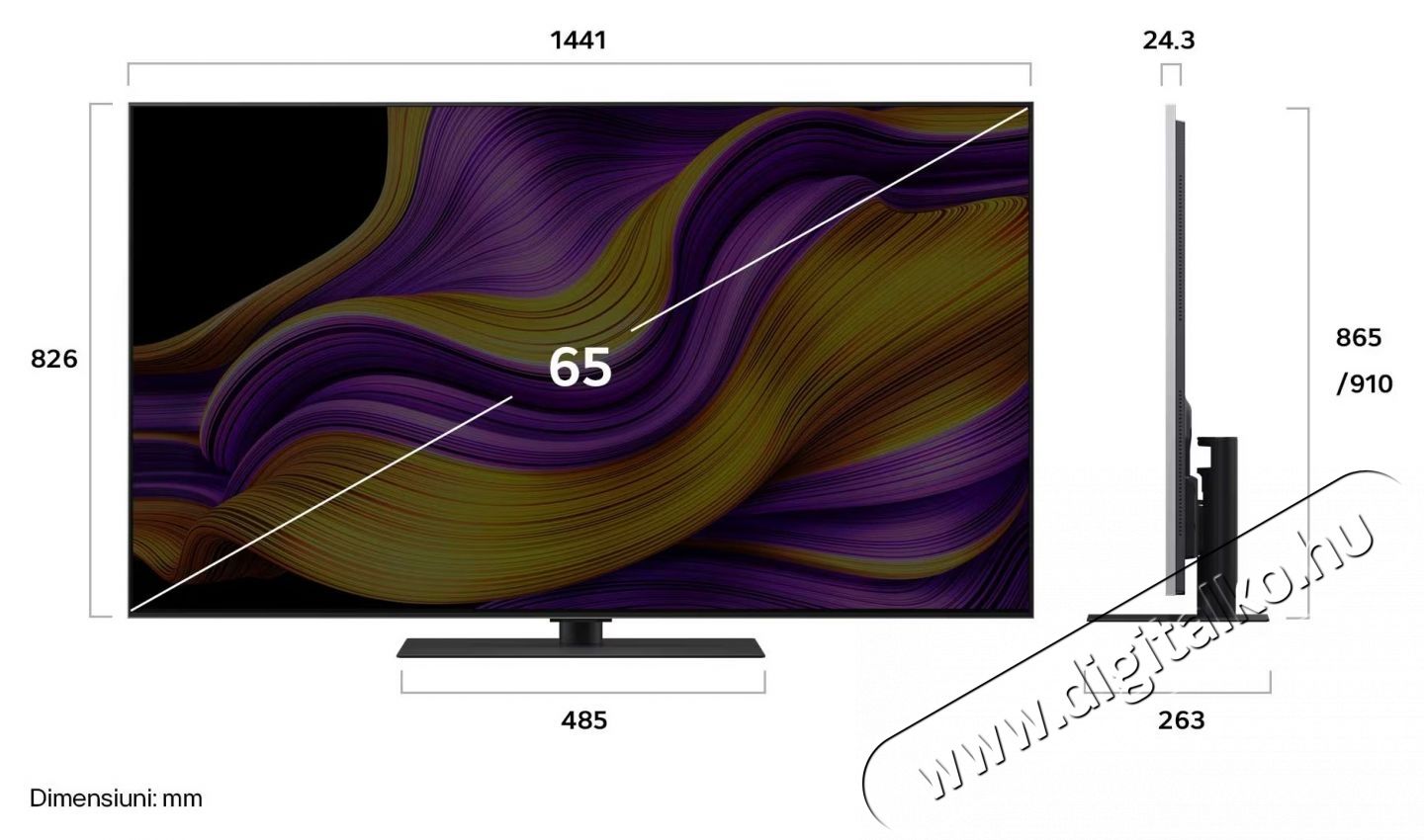 LG 65G53LS OLED evo telev&iacute;zi&oacute;, 164 cm, Smart, 4K Ultra HD, 100 Hz, E energiaoszt&aacute;ly (2025-&ouml;s modell) Telev&iacute;zi&oacute;k - OLED telev&iacute;zi&oacute; - UHD 4K felbont&aacute;s&uacute; - 535420