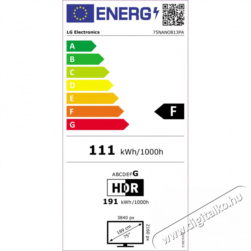 LG 75NANO813PA.AEU Ultra HD Smart LED televízió Televíziók - LED televízió - UHD 4K felbontású - 372538