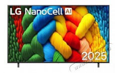 LG 75NANO80A3B UHD NANOCELL SMART TV Televíziók - LED televízió - UHD 4K felbontású - 506865