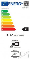 LG 75UA75006LB LED TV, 189 cm, Smart, 4K Ultra HD, G energiaoszt&aacute;ly (2025-&ouml;s modell) Telev&iacute;zi&oacute;k - LED telev&iacute;zi&oacute; - UHD 4K felbont&aacute;s&uacute; - 530933