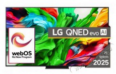 LG 75 QNED evo 75QNED86A3A 4K AI Smart TV 2025, MiniLED tv, webOS, okos tv, HDR, ultranagy tv 189cm Televíziók - LED televízió - UHD 4K felbontású - 507131