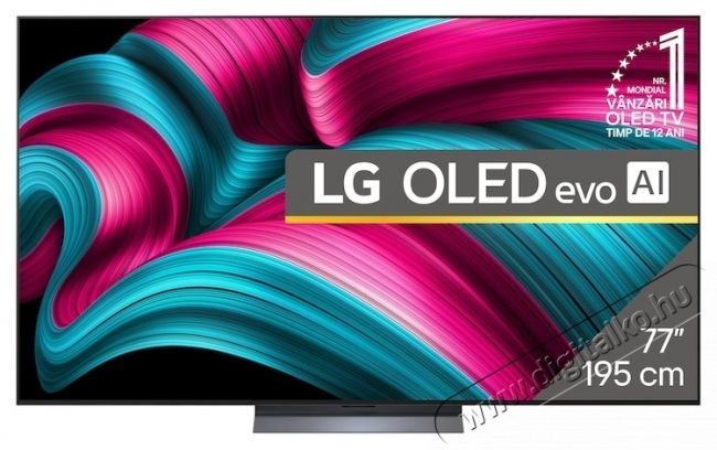 LG 77C52LA OLED evo telev&iacute;zi&oacute;, 195 cm, Smart, 4K Ultra HD, 100 Hz, F energiaoszt&aacute;ly (2025-&ouml;s modell) Telev&iacute;zi&oacute;k - OLED telev&iacute;zi&oacute; - UHD 4K felbont&aacute;s&uacute; - 535412
