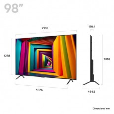 LG 98UT91006LA 98 colos UHD UT91 4K Smart TV 2024 Telev&iacute;zi&oacute;k - LED telev&iacute;zi&oacute; - UHD 4K felbont&aacute;s&uacute; - 508397
