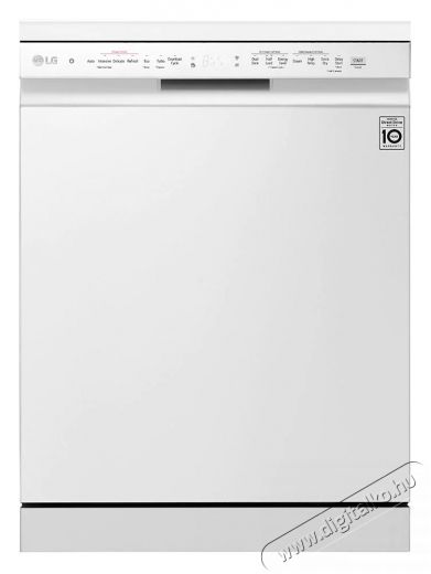LG DF222FWS QuadWash gőzös mosogatógép Konyhai termékek - Mosogatógép - Normál (60cm) szabadonálló mosogatógép - 374968