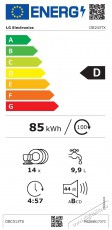 LG DB243TX MOSOGATÓGÉP BEÉPÍTHETŐ 14 TERÍTÉK Konyhai termékek - Mosogatógép - Normál (60cm) beépíthető mosogatógép - 502822