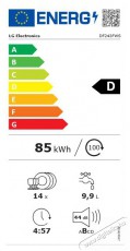 LG DF243FWS gőzmosogatógép Konyhai termékek - Mosogatógép - Normál (60cm) szabadonálló mosogatógép - 501427
