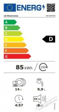 LG DF243FVS gőzmosogatógép Konyhai termékek - Mosogatógép - Normál (60cm) szabadonálló mosogatógép - 501426