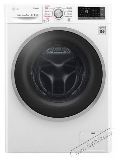 LG F2J7TY1W elöltöltős gőzmosógép Háztartás / Otthon / Kültér - Mosógép / szárítógép - Elöltöltős normál (60cm-ig) mosógép - 327181