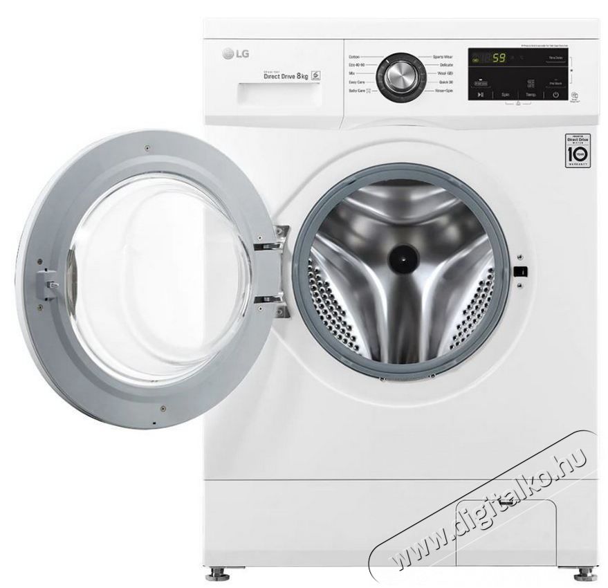 LG F4J3TN5WE el&ouml;lt&ouml;ltős mos&oacute;g&eacute;p H&aacute;ztart&aacute;s / Otthon / K&uuml;lt&eacute;r - Mos&oacute;g&eacute;p / sz&aacute;r&iacute;t&oacute;g&eacute;p - El&ouml;lt&ouml;ltős norm&aacute;l (60cm-ig) mos&oacute;g&eacute;p - 370449