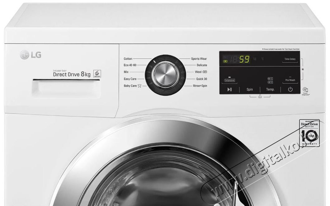 LG F4J3TN5WE el&ouml;lt&ouml;ltős mos&oacute;g&eacute;p H&aacute;ztart&aacute;s / Otthon / K&uuml;lt&eacute;r - Mos&oacute;g&eacute;p / sz&aacute;r&iacute;t&oacute;g&eacute;p - El&ouml;lt&ouml;ltős norm&aacute;l (60cm-ig) mos&oacute;g&eacute;p - 370449