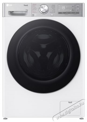 LG F4WR913P2WA, 13 kg, 1400 ford./perc, AI Direct Drive Motor, A energiaosztály, Wi-Fi, Turbowash, ezDsipense, Fehér Háztartás / Otthon / Kültér - Mosógép / szárítógép - Elöltöltős normál (60cm-ig) mosógép - 499584