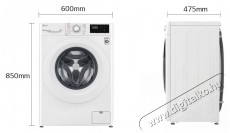 LG F2WV3S7S3E Keskeny elöltöltős gőzmosógép 7 kg, Inverter motor, 1200 centrifuga, Steam, AI DD, 14 program Háztartás / Otthon / Kültér - Mosógép / szárítógép - Elöltöltős keskeny (45cm-ig) mosógép - 381323