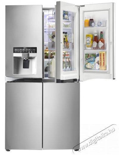 LG GMJ916NSHV hűtőszekrény Konyhai termékek - Hűtő, fagyasztó (szabadonálló) - Amerikai típusú Side By Side hűtő - 286383
