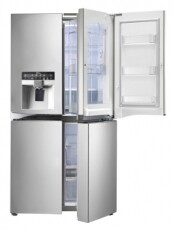LG GMJ916NSHV hűtőszekrény Konyhai termékek - Hűtő, fagyasztó (szabadonálló) - Amerikai típusú Side By Side hűtő - 286383