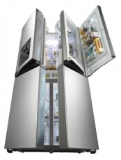 LG GMJ916NSHV hűtőszekrény Konyhai termékek - Hűtő, fagyasztó (szabadonálló) - Amerikai típusú Side By Side hűtő - 286383