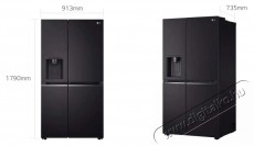 LG GSJV70WBTF Side by Side hűtő Konyhai termékek - Hűtő, fagyasztó (szabadonálló) - Amerikai típusú Side By Side hűtő - 374902