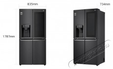 LG GMX844MC6F Side by Side hűtőszekrény Konyhai termékek - Hűtő, fagyasztó (szabadonálló) - Amerikai típusú Side By Side hűtő - 381144