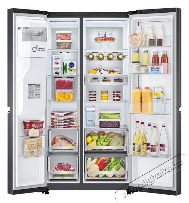 LG GSJV91MCAE Side by side Hűtőszekr&eacute;ny Konyhai term&eacute;kek - Hűtő, fagyaszt&oacute; (szabadon&aacute;ll&oacute;) - Amerikai t&iacute;pus&uacute; Side By Side hűtő - 381493