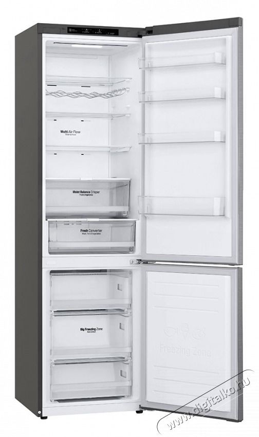 LG GBB72PZEFN Hűtő alulfagyaszt&oacute;s Konyhai term&eacute;kek - Hűtő, fagyaszt&oacute; (szabadon&aacute;ll&oacute;) - Alulfagyaszt&oacute;s kombin&aacute;lt hűtő - 465222