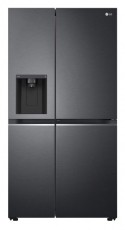 LG GSJV71MCTE Side-by-side hűtőszekrény, E energiaosztály, 635 L, No Frost, WiFi, LED, M: 189 cm, Fekete Konyhai termékek - Hűtő, fagyasztó (szabadonálló) - Amerikai típusú Side By Side hűtő - 499563