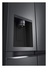 LG GSJV71MCTE Side-by-side hűtőszekrény, E energiaosztály, 635 L, No Frost, WiFi, LED, M: 189 cm, Fekete Konyhai termékek - Hűtő, fagyasztó (szabadonálló) - Amerikai típusú Side By Side hűtő - 499563