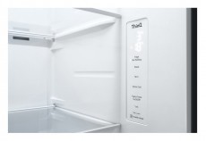 LG GSJV71MCTE Side-by-side hűtőszekrény, E energiaosztály, 635 L, No Frost, WiFi, LED, M: 189 cm, Fekete Konyhai termékek - Hűtő, fagyasztó (szabadonálló) - Amerikai típusú Side By Side hűtő - 499563