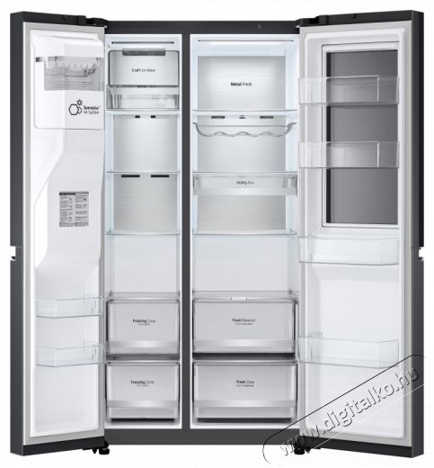 LG GSXV90MCDE HŰTŐ SIDE BY SIDE Konyhai termékek - Hűtő, fagyasztó (szabadonálló) - Amerikai típusú Side By Side hűtő - 499562