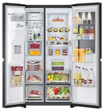 LG GSXV90MCDE HŰTŐ SIDE BY SIDE Konyhai termékek - Hűtő, fagyasztó (szabadonálló) - Amerikai típusú Side By Side hűtő - 499562