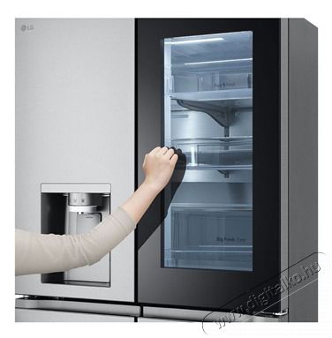 LG GMG960MBEE Instaview n&eacute;gyajt&oacute;s inox hűtőszekr&eacute;ny Konyhai term&eacute;kek - Hűtő, fagyaszt&oacute; (szabadon&aacute;ll&oacute;) - Amerikai t&iacute;pus&uacute; Side By Side hűtő - 499896