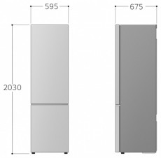 LG GBV22NCCPY Alulfagyasztós hűtőszekrény, DoorCooling⁺™ technológia, 387L kapacitás Konyhai termékek - Hűtő, fagyasztó (szabadonálló) - Alulfagyasztós kombinált hűtő - 501418