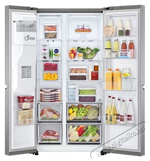 LG GSJV71PZTE Side-by-side hűtőszekr&eacute;ny Konyhai term&eacute;kek - Hűtő, fagyaszt&oacute; (szabadon&aacute;ll&oacute;) - Amerikai t&iacute;pus&uacute; Side By Side hűtő - 502705