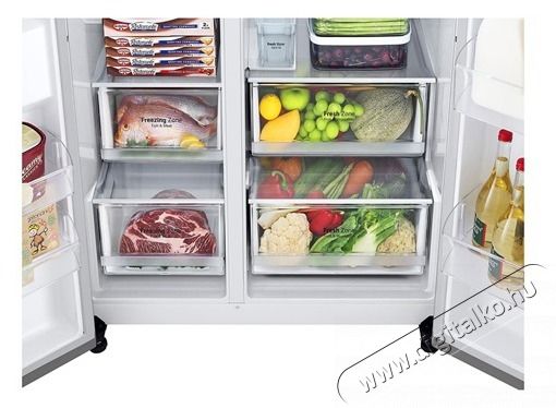 LG GSJV71PZTE Side-by-side hűtőszekr&eacute;ny Konyhai term&eacute;kek - Hűtő, fagyaszt&oacute; (szabadon&aacute;ll&oacute;) - Amerikai t&iacute;pus&uacute; Side By Side hűtő - 502705