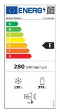 LG GTF744BLPED HŰTŐ FELÜLFAGYASZTÓS Konyhai termékek - Hűtő, fagyasztó (szabadonálló) - Felülfagyasztós kombinált hűtő - 502945