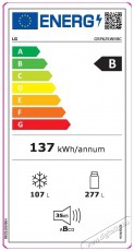 LG GBP62SWNBC Konyhai termékek - Hűtő, fagyasztó (szabadonálló) - Alulfagyasztós kombinált hűtő - 504529