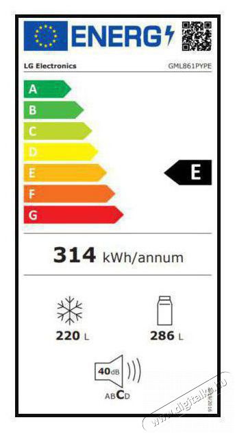LG GML861PYPE HŰTŐ SIDE BY SIDE Konyhai term&eacute;kek - Hűtő, fagyaszt&oacute; (szabadon&aacute;ll&oacute;) - Amerikai t&iacute;pus&uacute; Side By Side hűtő - 517268
