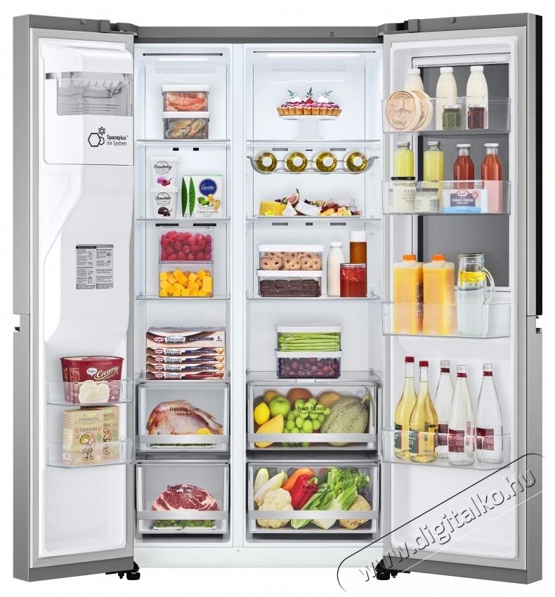 LG GSXV80PZLE InstaView Door-in-Door Side-by-Side hűtőszekr&eacute;ny Konyhai term&eacute;kek - Hűtő, fagyaszt&oacute; (szabadon&aacute;ll&oacute;) - Amerikai t&iacute;pus&uacute; Side By Side hűtő - 531146