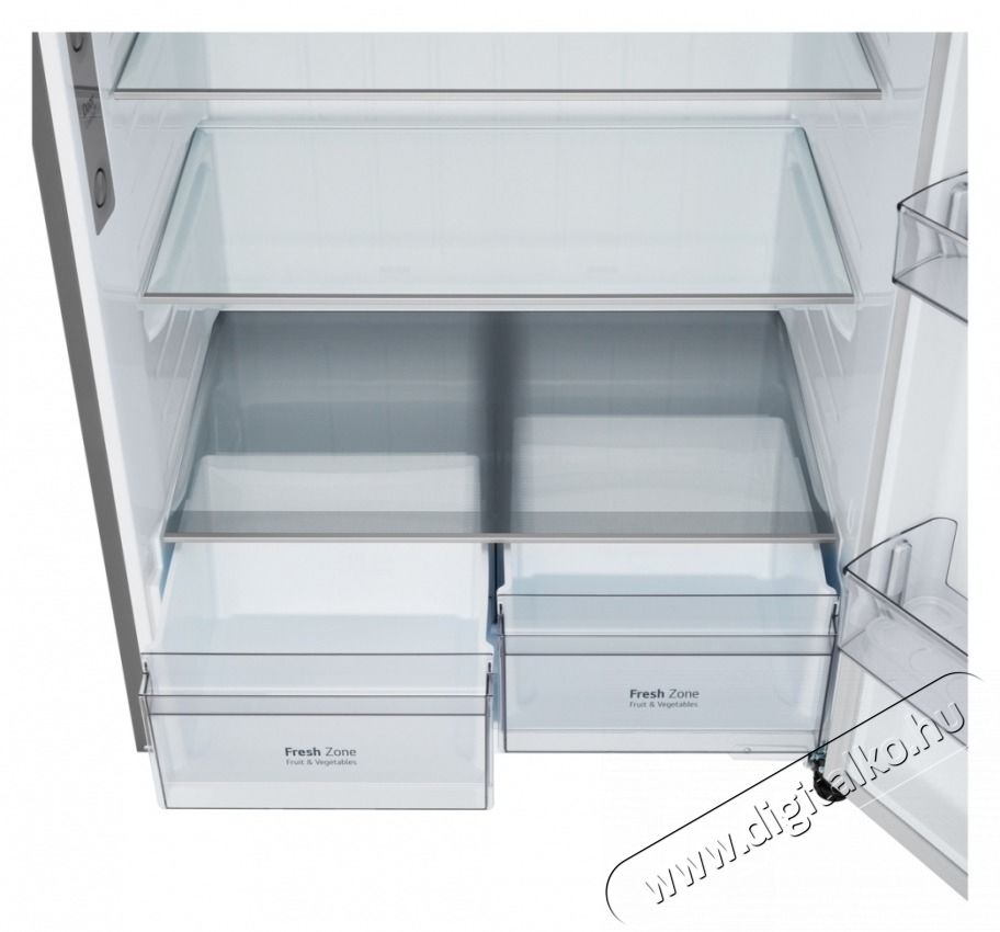 LG GTFV61PYBQD Fel&uuml;lfagyaszt&oacute;s hűtőszekr&eacute;ny, DoorCooling+&trade; &eacute;s ThinQ&trade; Konyhai term&eacute;kek - Hűtő, fagyaszt&oacute; (szabadon&aacute;ll&oacute;) - Fel&uuml;lfagyaszt&oacute;s kombin&aacute;lt hűtő - 532888