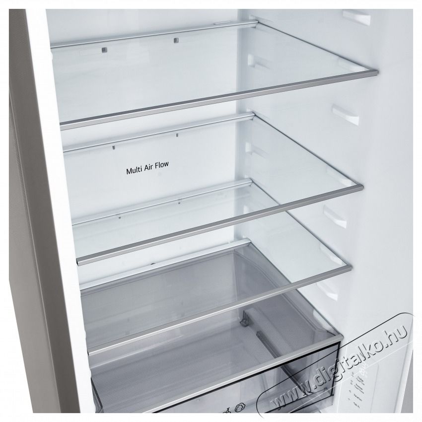 LG GBBSJ20EPY Alulfagyaszt&oacute;s hűtőszekr&eacute;ny, DoorCooling+&trade; &eacute;s ThinQ&trade; technol&oacute;gia Konyhai term&eacute;kek - Hűtő, fagyaszt&oacute; (szabadon&aacute;ll&oacute;) - Alulfagyaszt&oacute;s kombin&aacute;lt hűtő - 534765