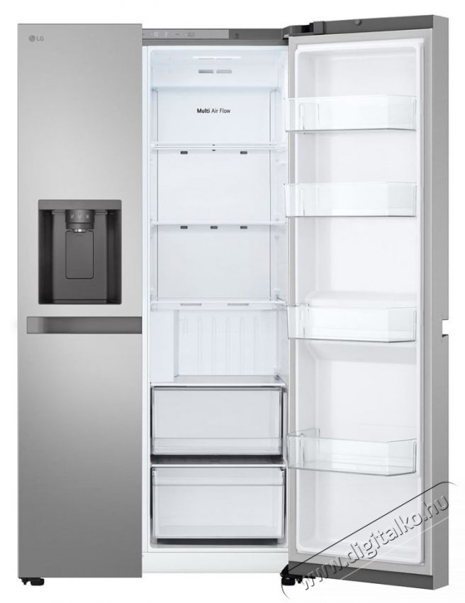 LG GSL40PYPE Side by side hűtőszekr&eacute;ny, 638l, No Frost, Smart Inverter kompresszor, LinearCooling, Smart Diagnosis, V&iacute;zadagol&oacute;, E energiaoszt&aacute;ly, H: 179cm, Ez&uuml;st Konyhai term&eacute;kek - Hűtő, fagyaszt&oacute; (szabadon&aacute;ll&oacute;) - Amerikai t&iacute;pus&uacute; Side By Side hűtő - 535410