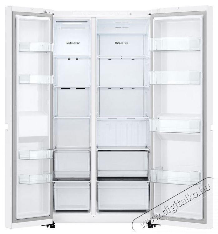 LG GSBC40SWPE Side by side hűtőszekr&eacute;ny, 664l, No Frost, Smart Inverter kompresszor, LINEAR Cooling, Smart Diagnosis, E energiaoszt&aacute;ly, H 179cm, Feh&eacute;r Konyhai term&eacute;kek - Hűtő, fagyaszt&oacute; (szabadon&aacute;ll&oacute;) - Amerikai t&iacute;pus&uacute; Side By Side hűtő - 535409