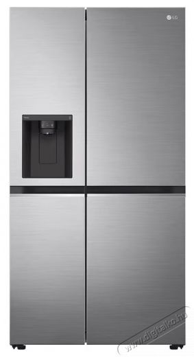 LG GSLV71PZTE Side by side hűtő, 635 l, M:179cm, No Frost, DoorCooling, V&iacute;z- &eacute;s j&eacute;gadagol&oacute;, E energiaoszt&aacute;ly, Ez&uuml;st Konyhai term&eacute;kek - Hűtő, fagyaszt&oacute; (szabadon&aacute;ll&oacute;) - Amerikai t&iacute;pus&uacute; Side By Side hűtő - 535408