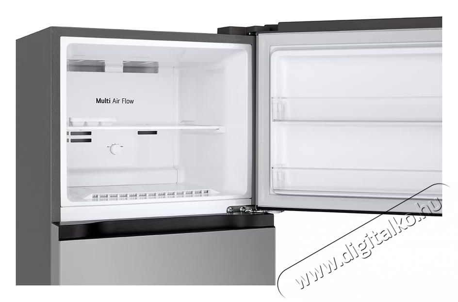 LG GTBV20PYZJD k&eacute;tajt&oacute;s hűtőszekr&eacute;ny, No Frost, 266 l, H: 168 cm, E energiaoszt&aacute;ly, Ez&uuml;st Konyhai term&eacute;kek - Hűtő, fagyaszt&oacute; (szabadon&aacute;ll&oacute;) - Fel&uuml;lfagyaszt&oacute;s kombin&aacute;lt hűtő - 535405