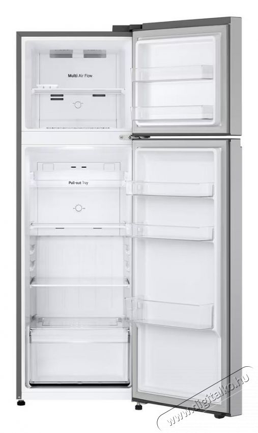 LG GTBV20PYZJD k&eacute;tajt&oacute;s hűtőszekr&eacute;ny, No Frost, 266 l, H: 168 cm, E energiaoszt&aacute;ly, Ez&uuml;st Konyhai term&eacute;kek - Hűtő, fagyaszt&oacute; (szabadon&aacute;ll&oacute;) - Fel&uuml;lfagyaszt&oacute;s kombin&aacute;lt hűtő - 535405