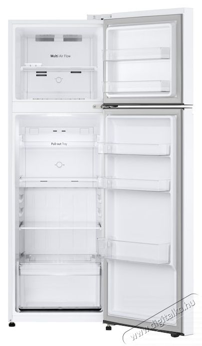 LG GTBV20SWZJD k&eacute;tajt&oacute;s hűtőszekr&eacute;ny, No Frost, 266 l, H: 168 cm, E energiaoszt&aacute;ly, Feh&eacute;r Konyhai term&eacute;kek - Hűtő, fagyaszt&oacute; (szabadon&aacute;ll&oacute;) - Fel&uuml;lfagyaszt&oacute;s kombin&aacute;lt hűtő - 535406