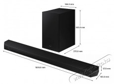 SAMSUNG HW-Q600B/EN Hangprojektor vezeték nélküli mélynyomóval Audio-Video / Hifi / Multimédia - Hangprojektor / soundbar - Mélyládával - 381028
