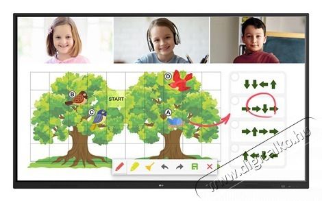 LG LG 16/7 Touch Interakt&iacute;v t&aacute;bla 65 65TR3DJ, 3840x2160, 16:9, 390cd/m2, 8ms, 3xHDMI/RS232C In/6xUSB, hangsz&oacute;r&oacute; Telev&iacute;zi&oacute;k - LED telev&iacute;zi&oacute; - UHD 4K felbont&aacute;s&uacute; - 482050