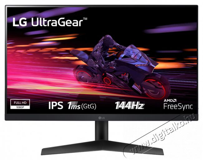 LG 144Hz IPS monitor 23,8 24GN60R, 1920x1080, 1ms, HDMI/DisplayPort, FreeSync, HDR10  Iroda és számítástechnika - Monitor - Monitor - 483993