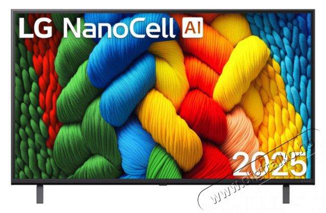 LG 43NANO80A3B 43 colos NanoCell AI NANO80 4K Smart TV 2025 Televíziók - LED televízió - UHD 4K felbontású - 506684